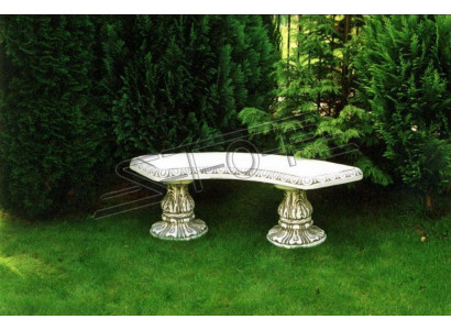 Tabouret en pierre Bancs ronds Mobilier de jardin Patio Statue de 135cm